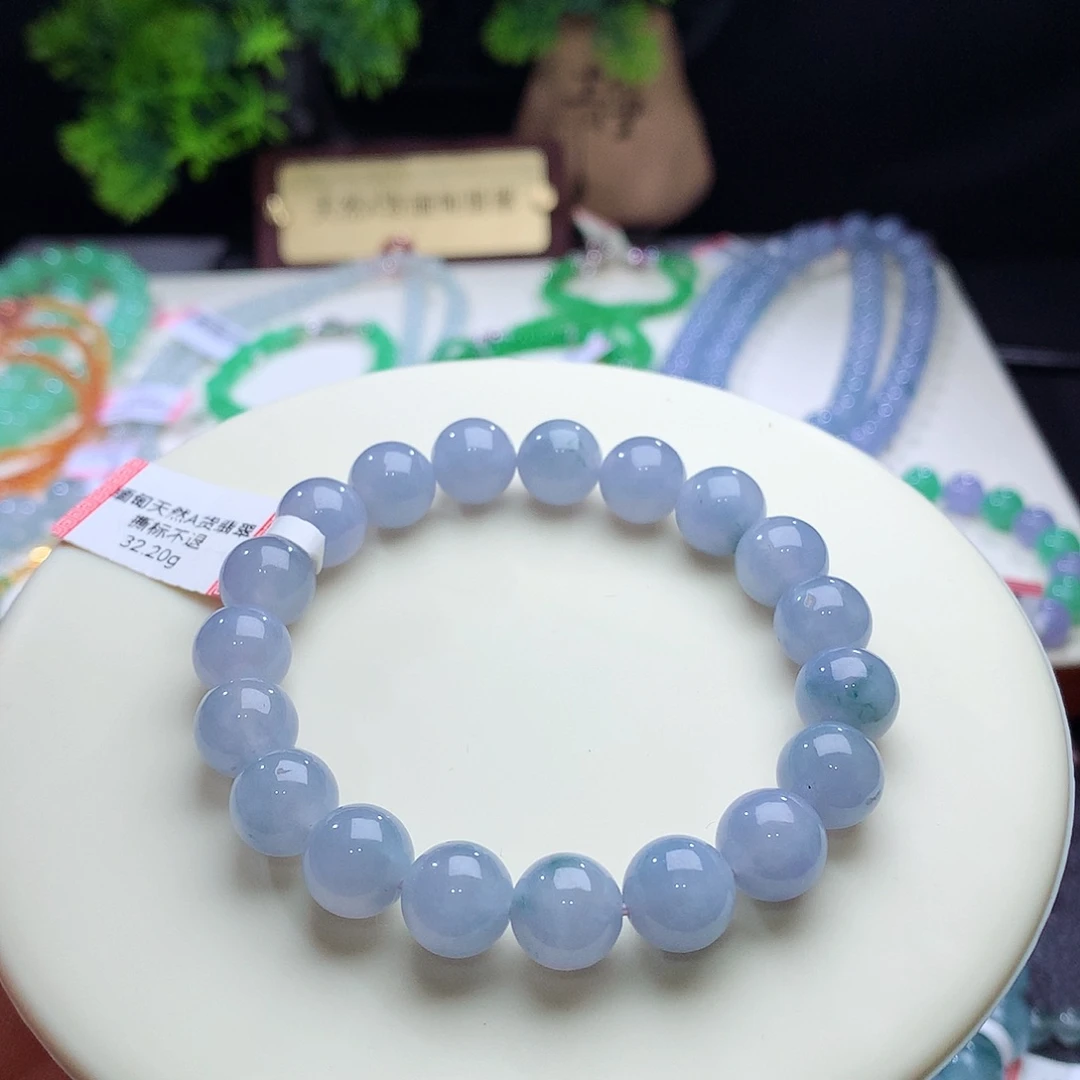 未镶嵌手串翡翠卡10mm