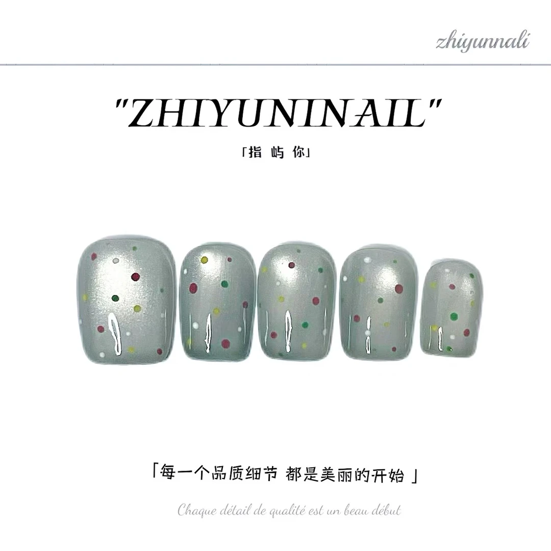 【ZYN波点】美甲甲古法式丝绸猫眼穿戴甲片2025新款高级感穿戴甲