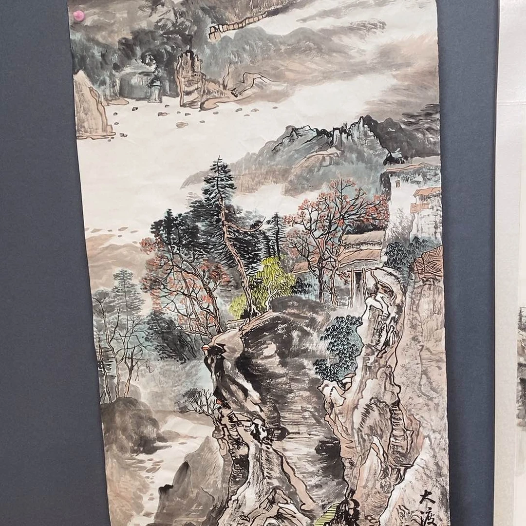 国画陈巨华68/138手绘画芯
