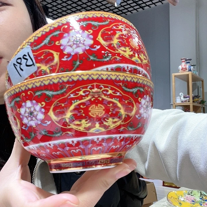 搪瓷景德镇陶瓷五寸