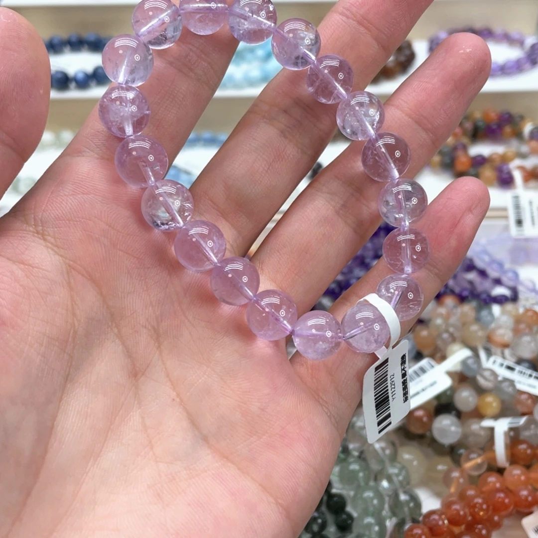 水晶手串未镶嵌薰衣草紫水晶10