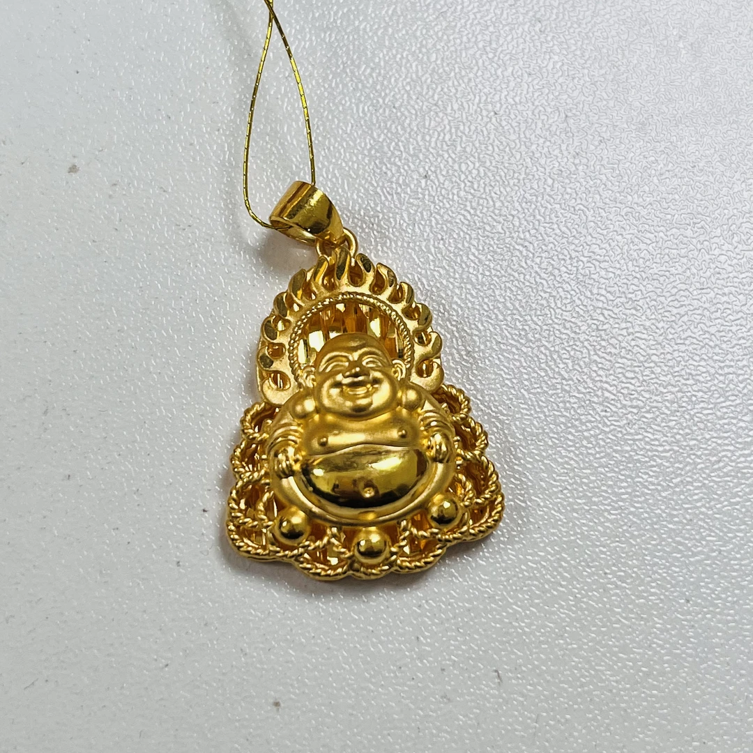 足金999笑脸佛吊坠
