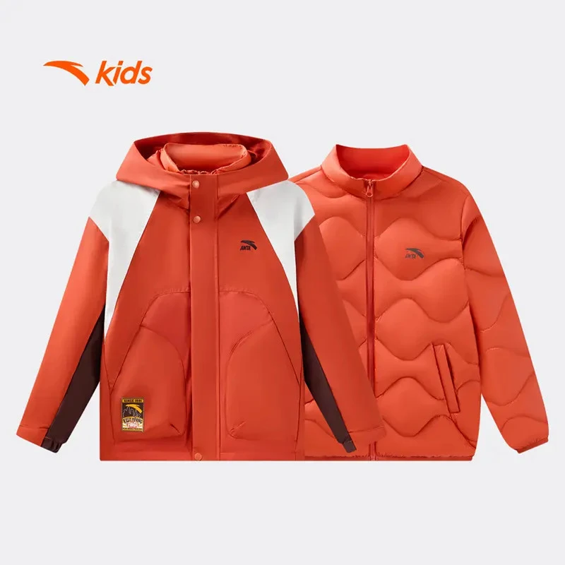 【疯狂动物城】安踏儿童男大童2026冬款上新舒适保暖青少年羽绒服