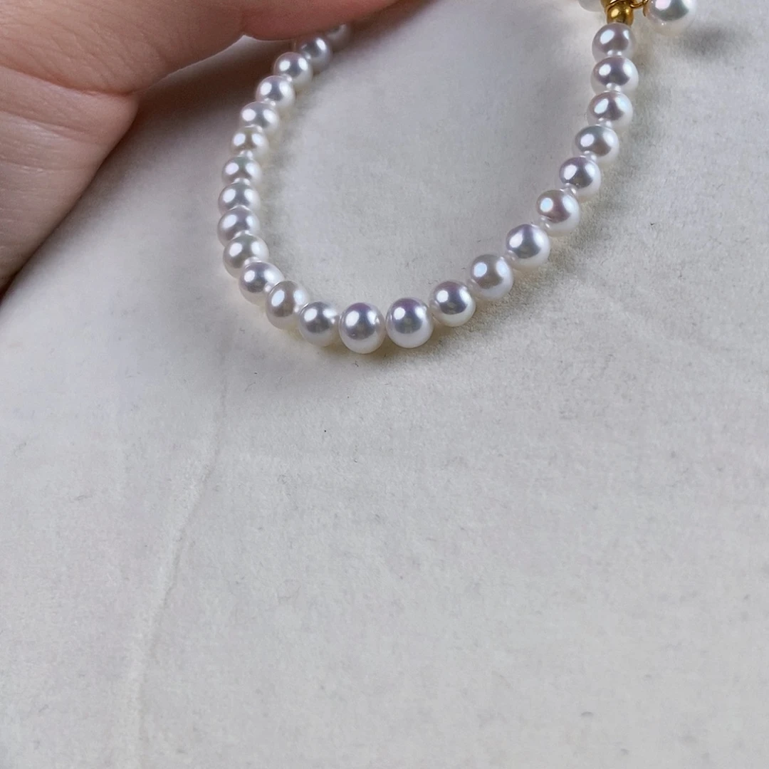 淡水珍珠手绳银S925镶嵌