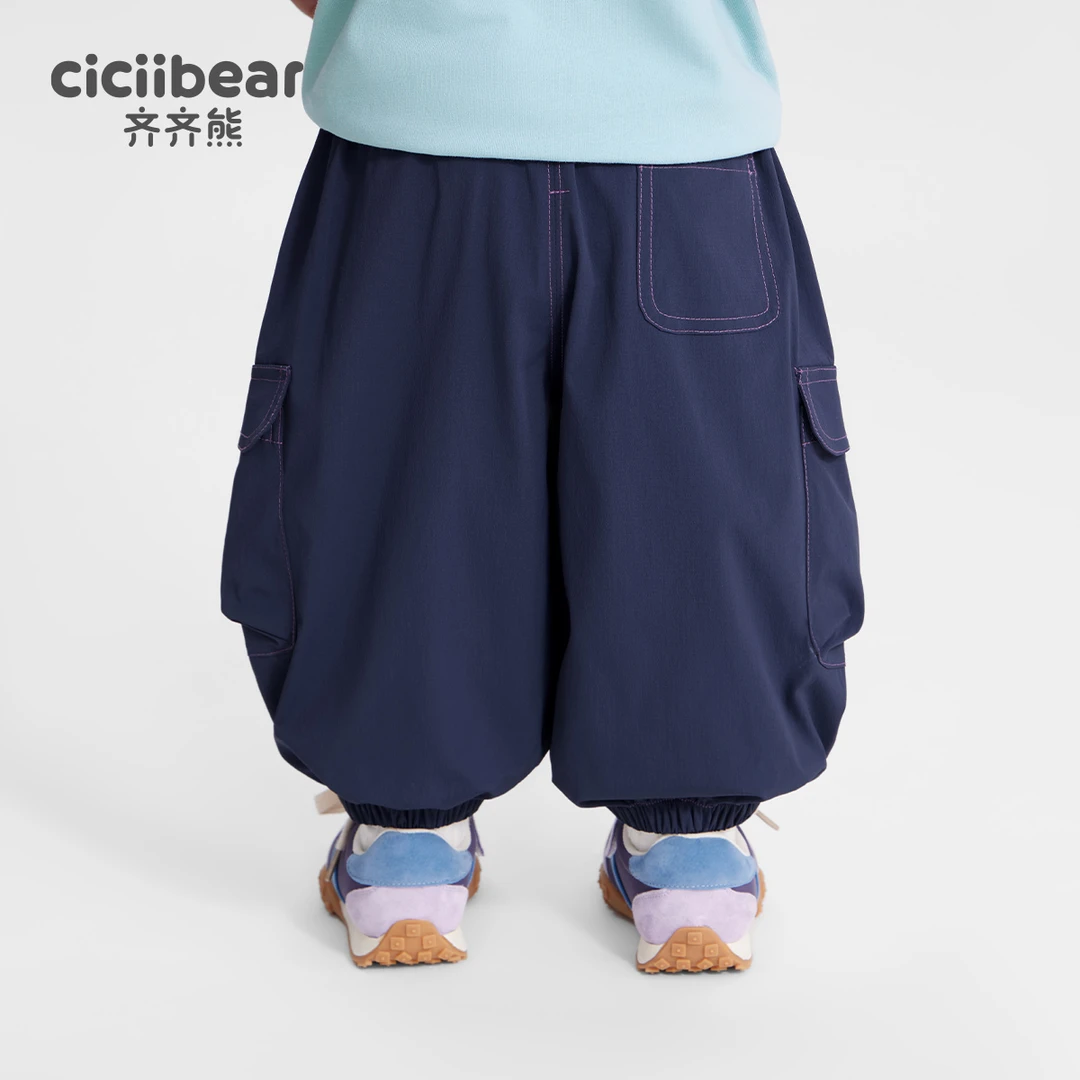 [防水踩水裤]工装裤春秋款男童裤子儿童休闲裤Q102738