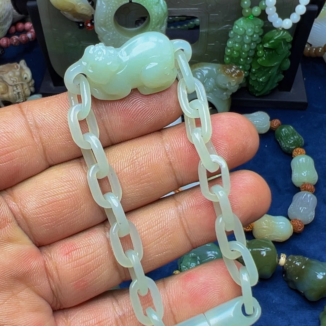 未镶嵌和田玉挂件天然的天然