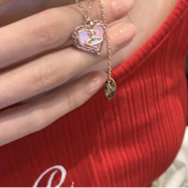 合金项链 Dream梦梵经典爱心土星项链