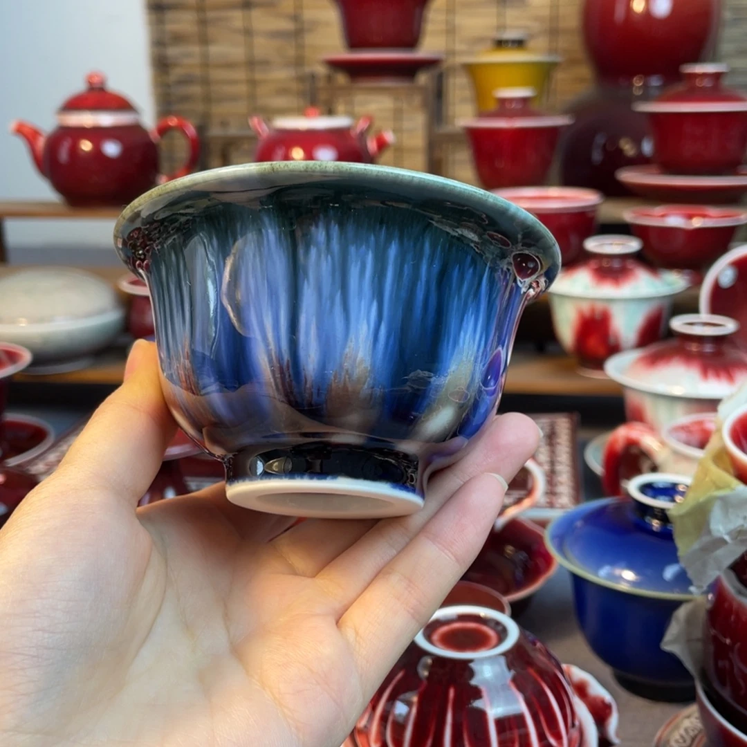 景德镇原矿陶瓷 压手杯