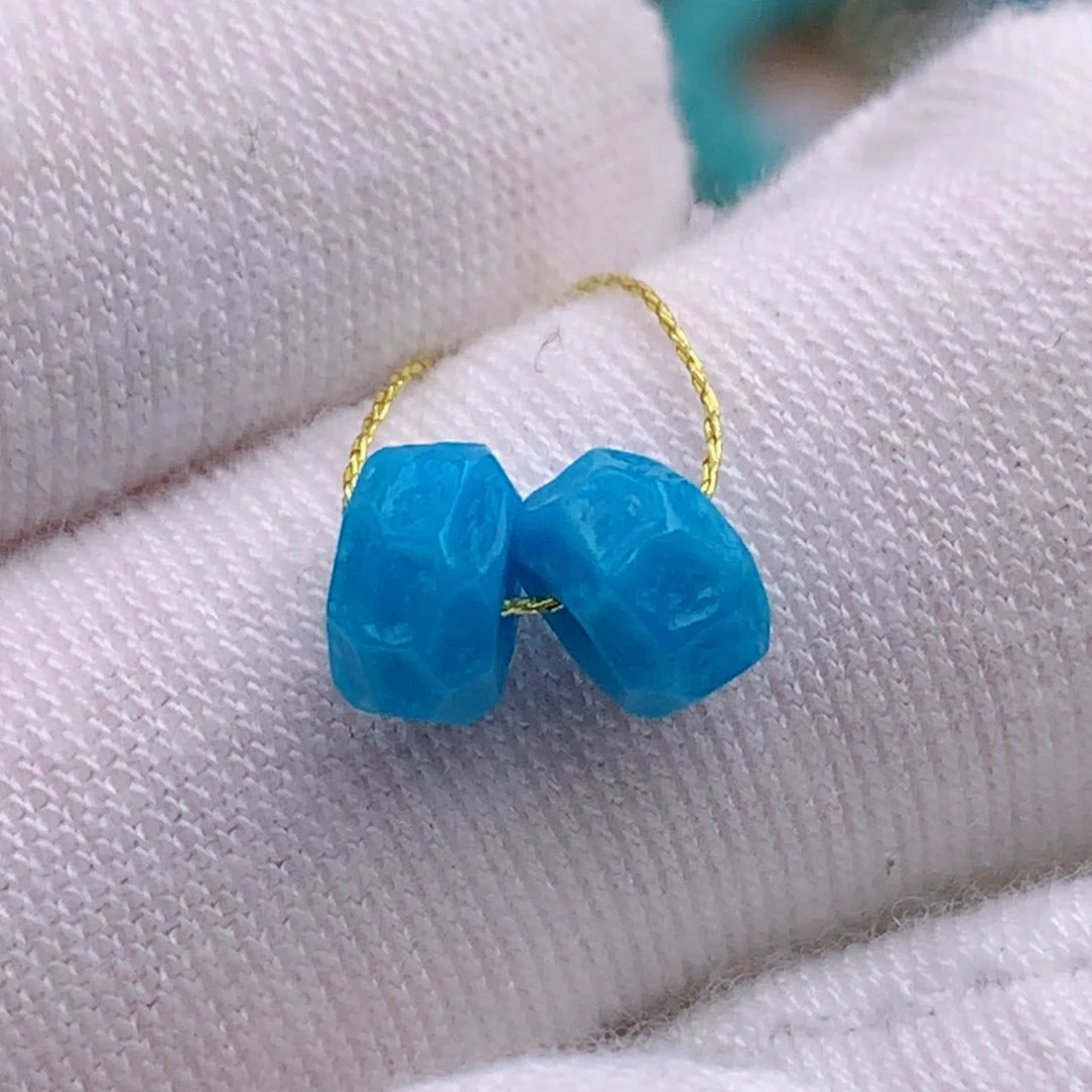 未镶嵌绿松石珠宝奇石6.2mm