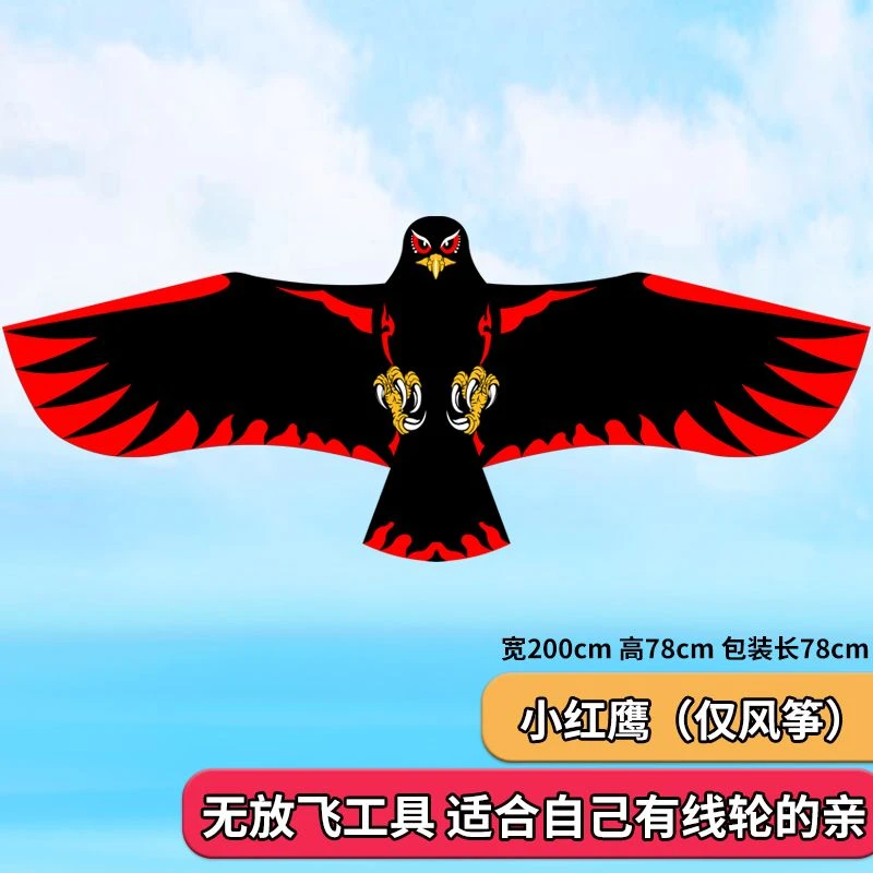 基林新款平板老鹰板鹰风筝微风易飞成人专用大型高档风筝线板轮