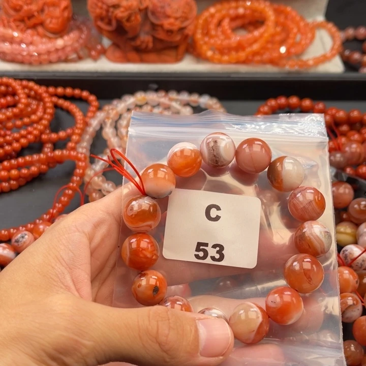 南红玛瑙未镶嵌多样性发货默认微瑕称重15mm