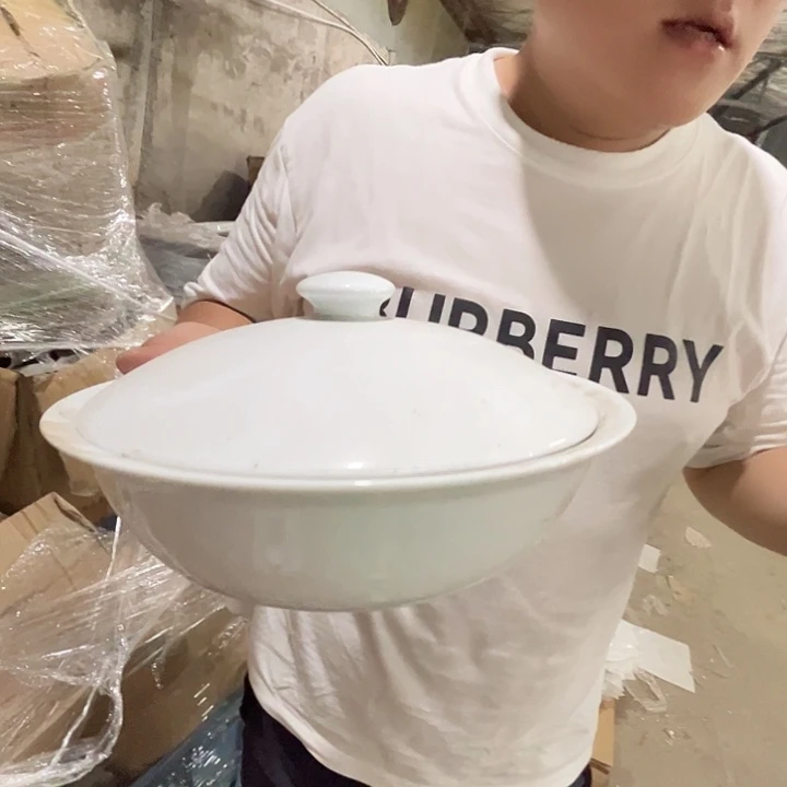 瓷片景德镇陶瓷10寸带盖和和器