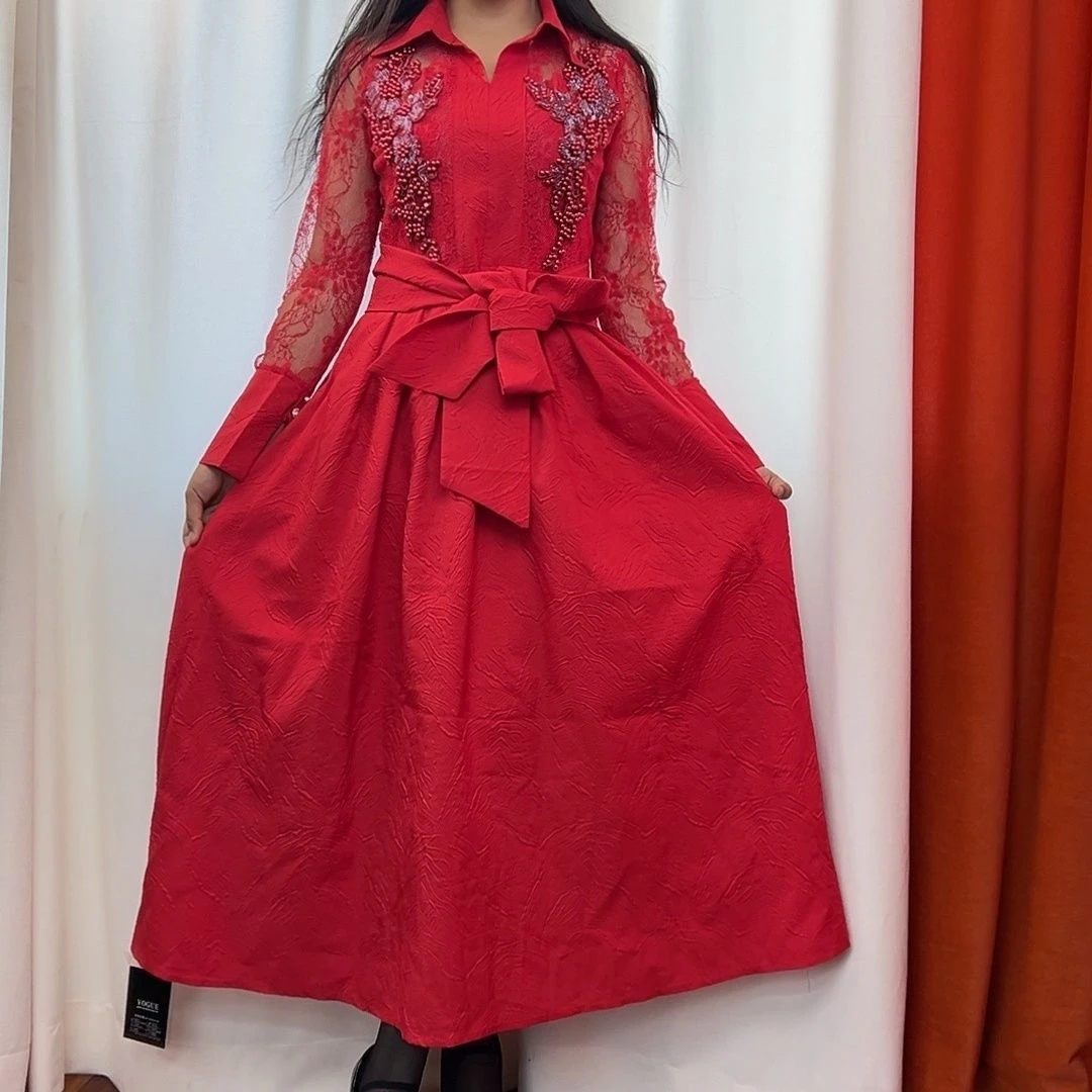 2022024连衣裙气质时尚女装新款乌鲁木齐显瘦发货中长款裙子天内