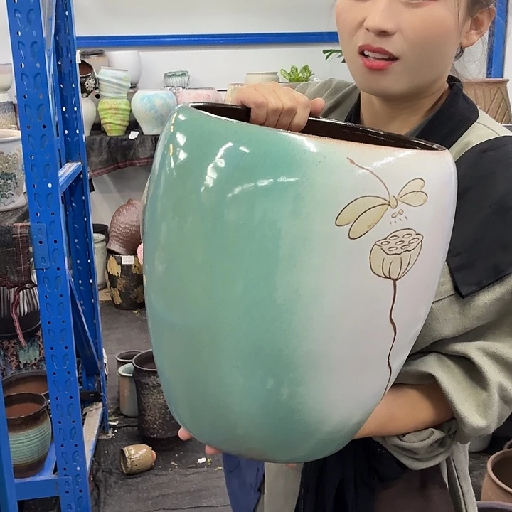 25-31 -粗陶花盆有孔