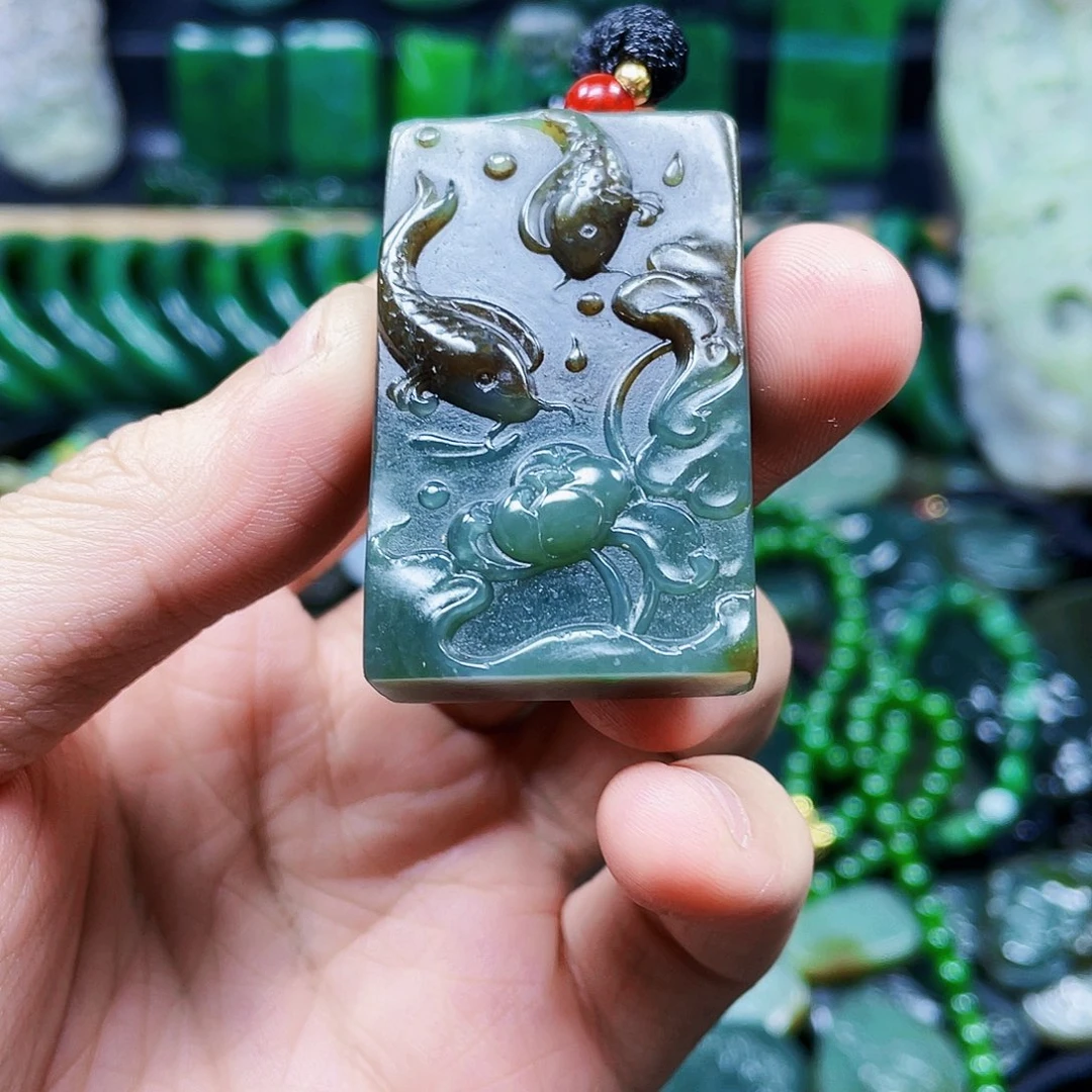 和田玉未镶嵌挂件