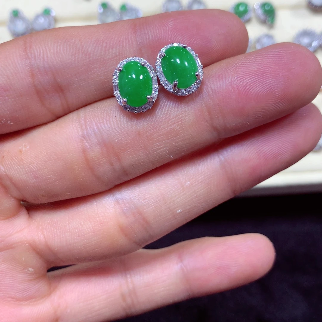 【闪购商品】翡翠戒指未镶嵌翡翠耳钉