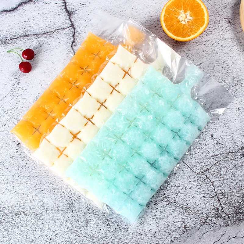 六边形几何形状长方形DIY模具一次性制冰盒冰格袋