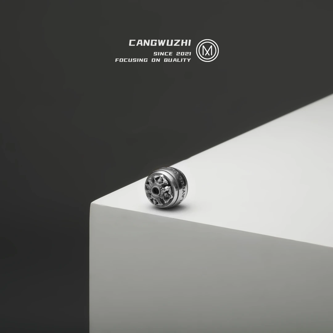 【藏物志】OLDMAN银版 金刚纹隔珠  配饰