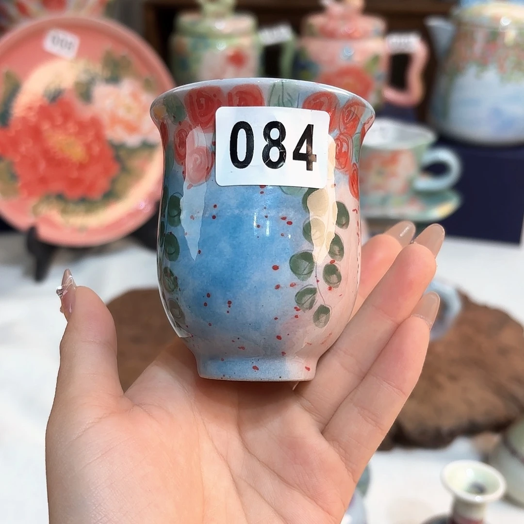 景德镇手绘高温釉下彩陶瓷茶具