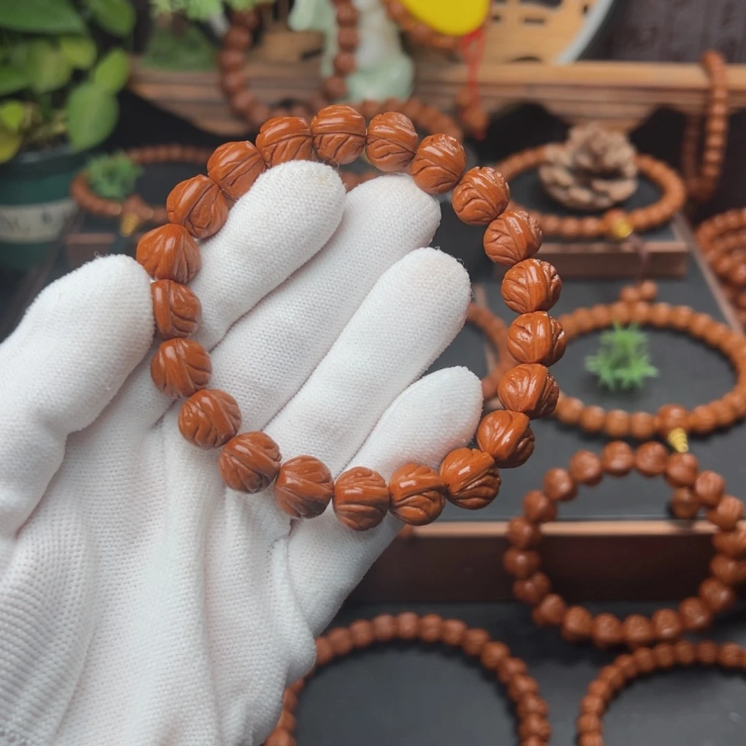 吊坠桃核1.2玉龙脊手串