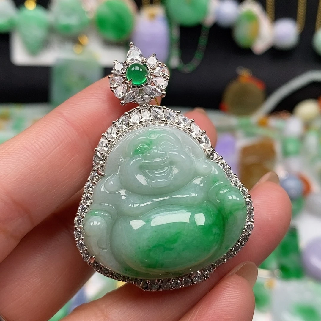 翡翠未镶嵌吊坠(不含链)