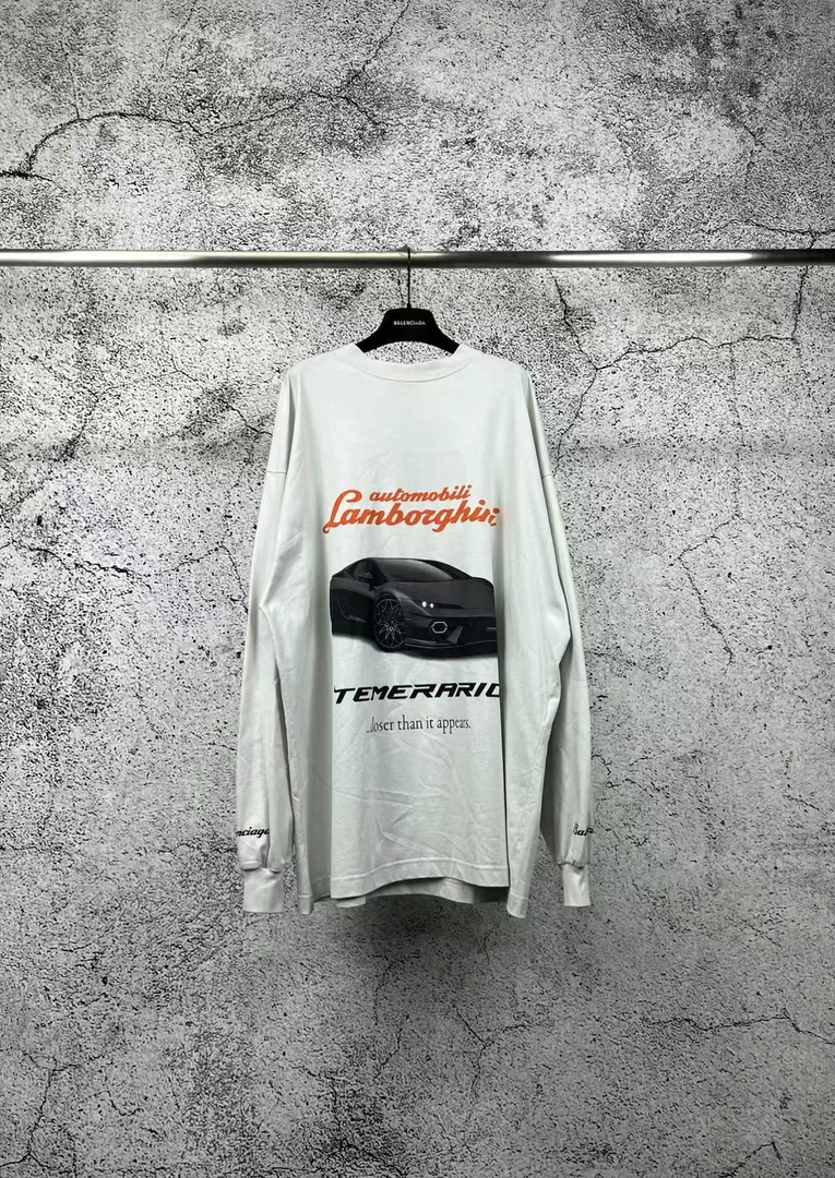 未使用 Balenciaga/巴黎世家 兰博基尼联名长袖/2码/RB0057