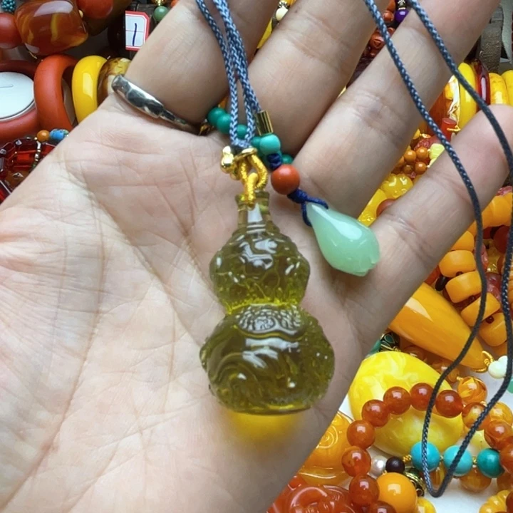 树脂制品26号葫芦锁骨链