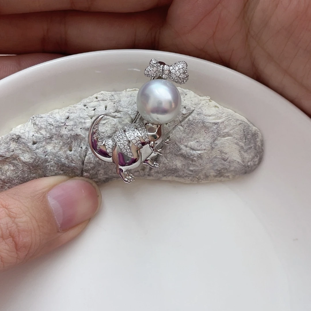 海水珍珠吊坠(不含链)银S925镶嵌