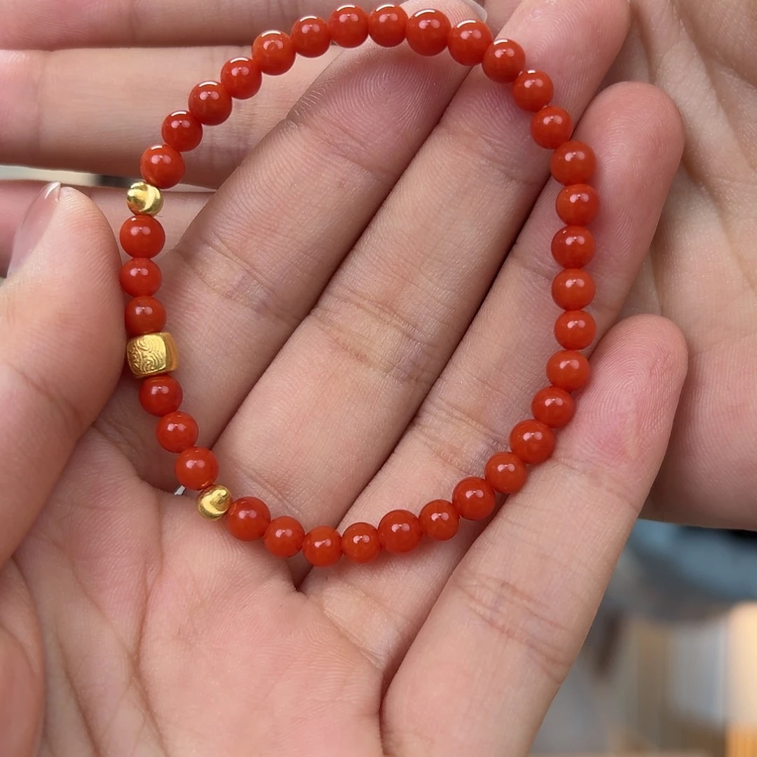 南红玛瑙18K金镶嵌珠宝奇石多样性发一