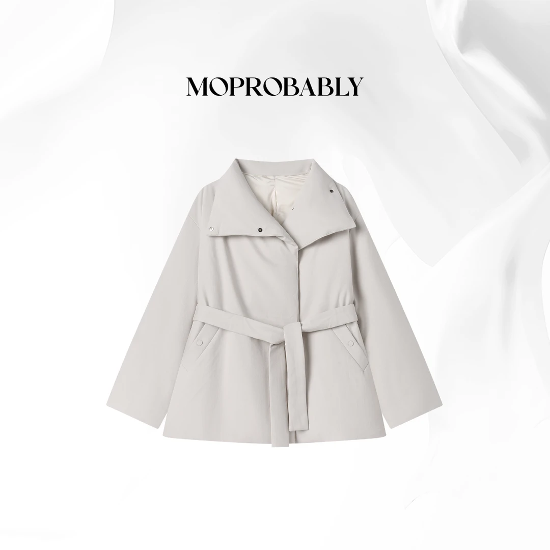 Moprobably贝贝「艺叙」"90白鹅绒"时尚简约百搭羽绒服L5468026
