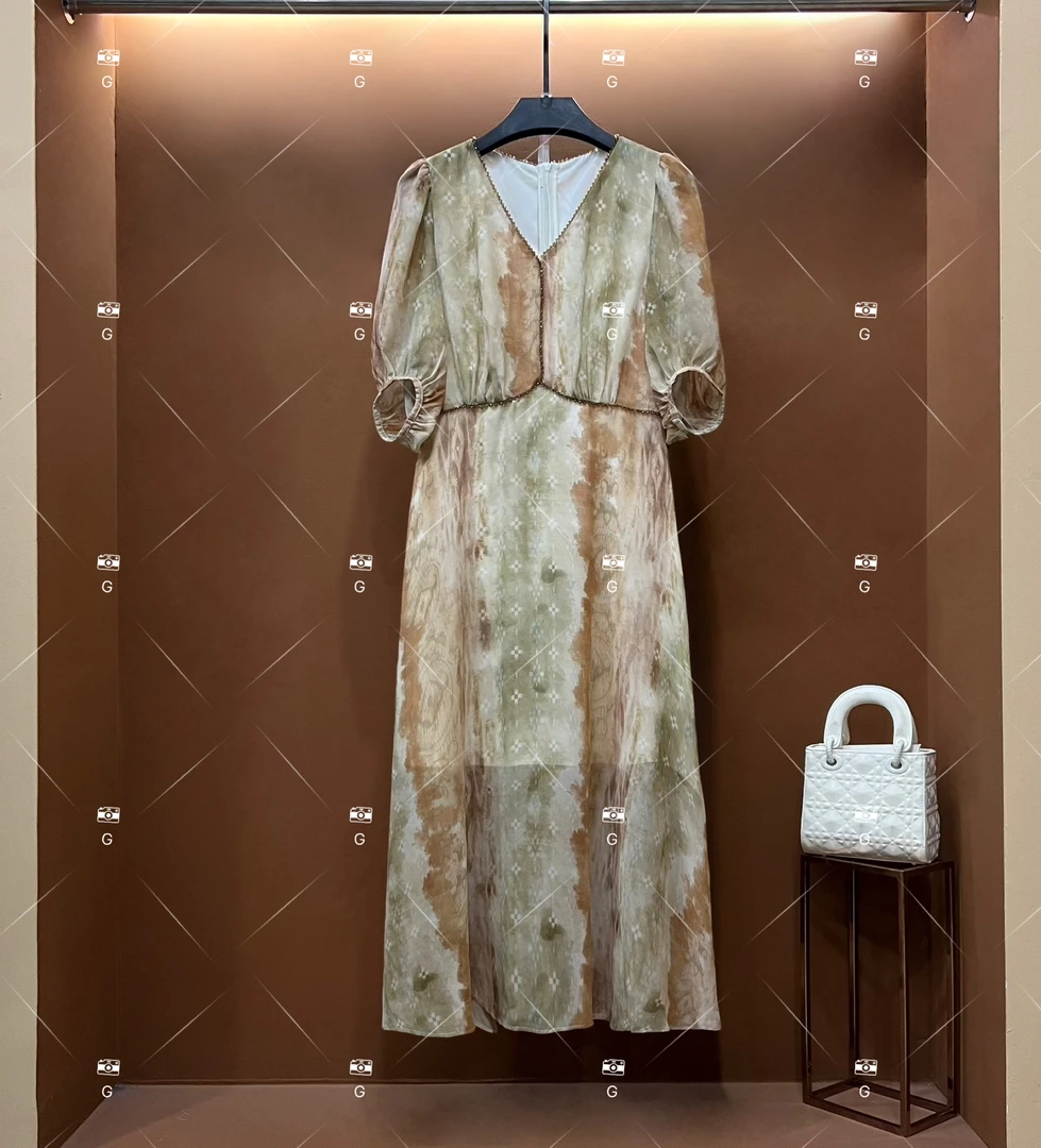 【漫】春夏优雅百搭时尚中国风女装连衣裙 GS-55163