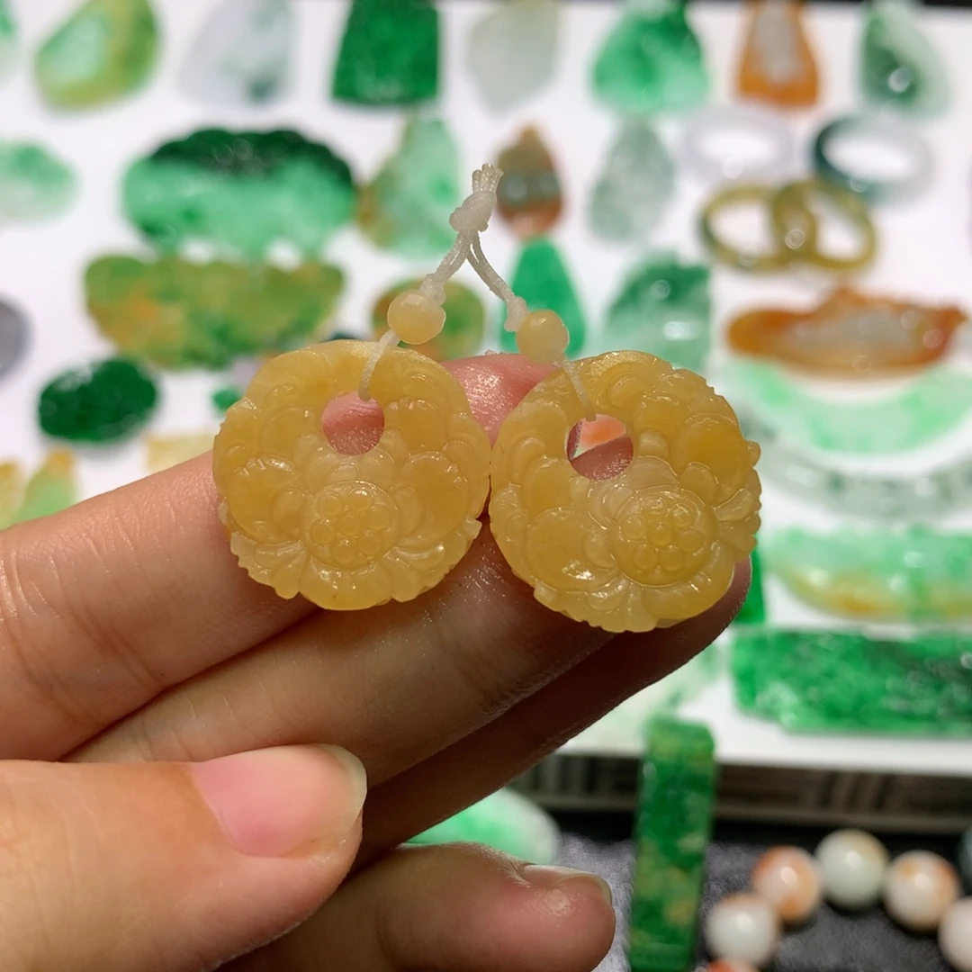 未镶嵌定制翡翠昱*花环