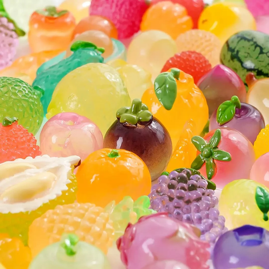 （微观夜光）树脂水果微景观DIY配件摆件