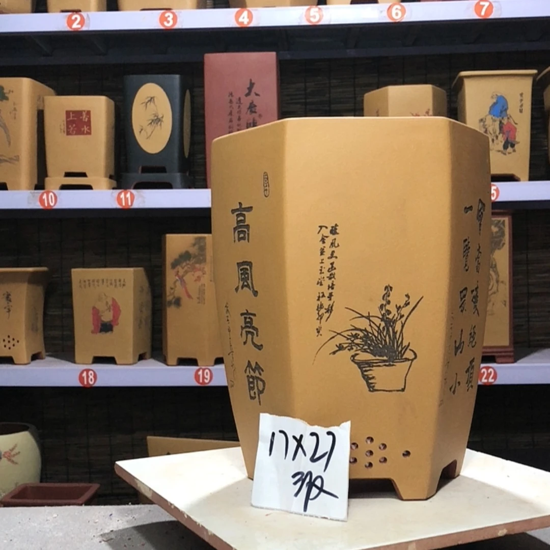 【闪购商品】紫砂花盆上****f手工制作
