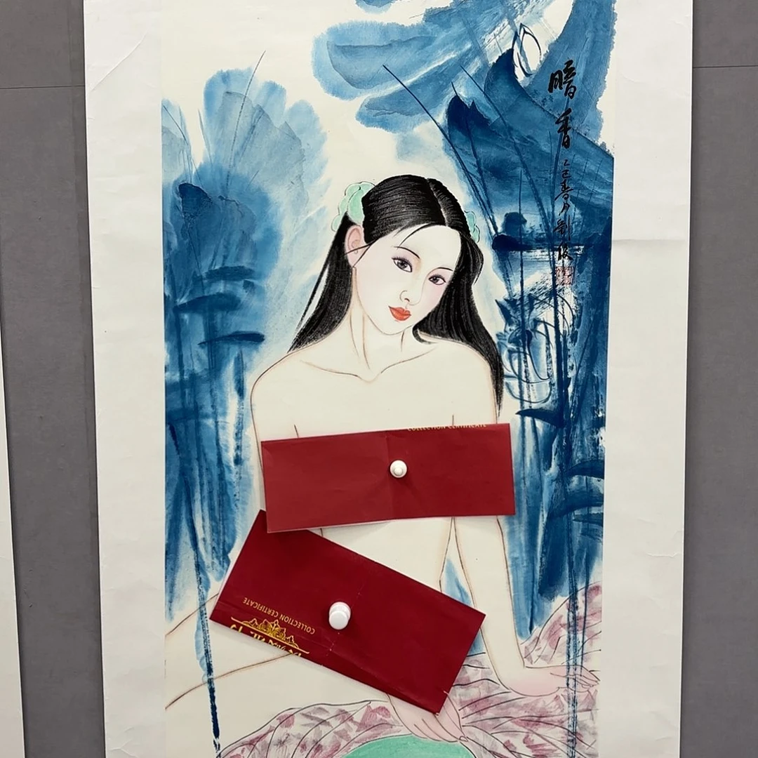 国画艺术家真人手绘