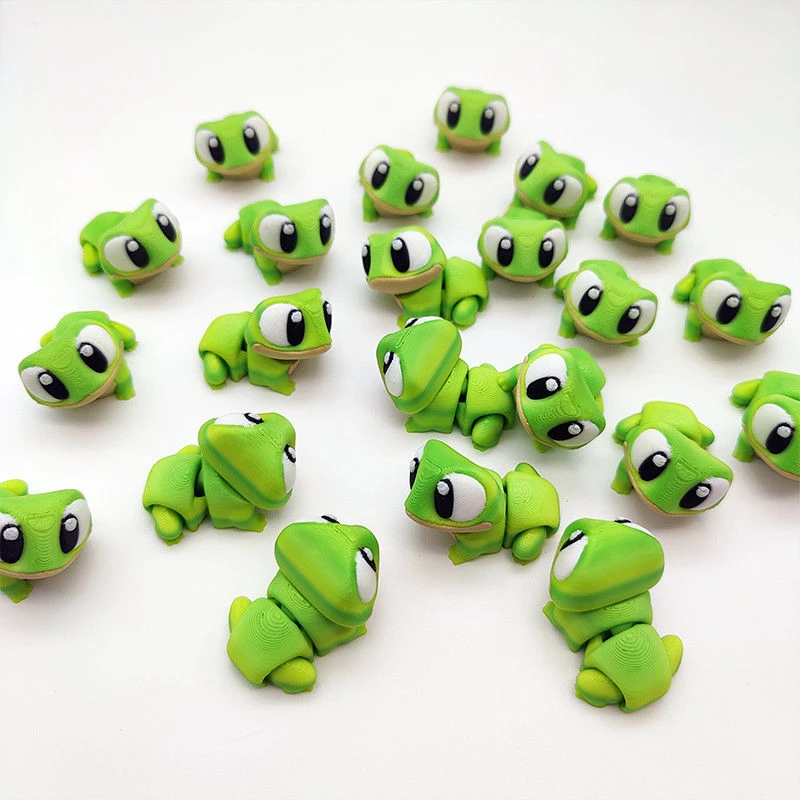 守宫蛙可爱萌物网红新款正品3d打印玩具小动物摆件模型挂件青蛙