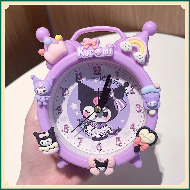 新款卡通儿童闹钟创意可爱桌面时钟学生起床强力叫醒神器个【悦达】