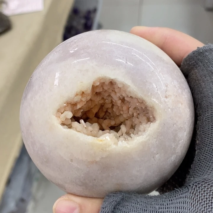 未镶嵌紫晶珠宝半成品