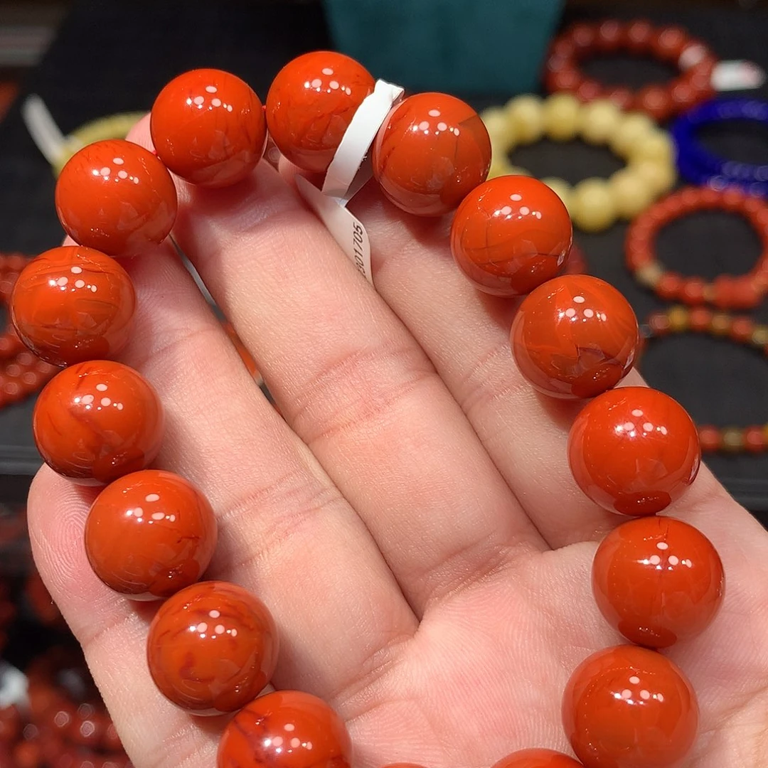 南红玛瑙未镶嵌手链