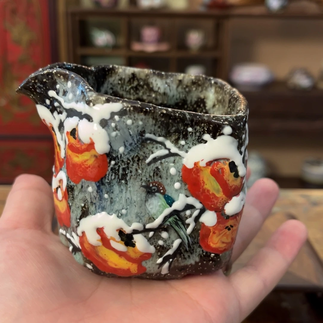 柴烧手工手绘陶瓷