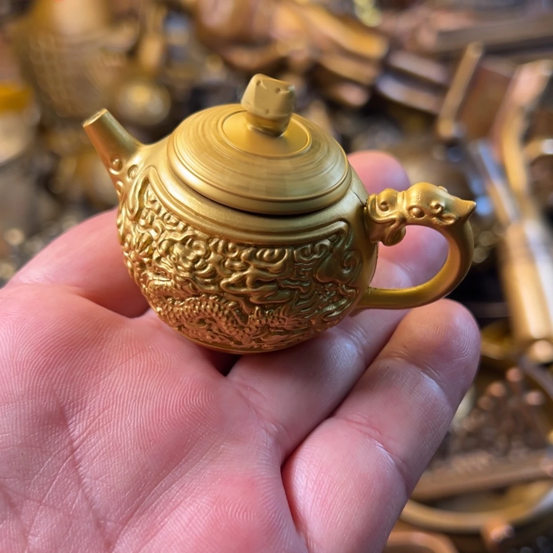 茶壶香炉铜器摆件