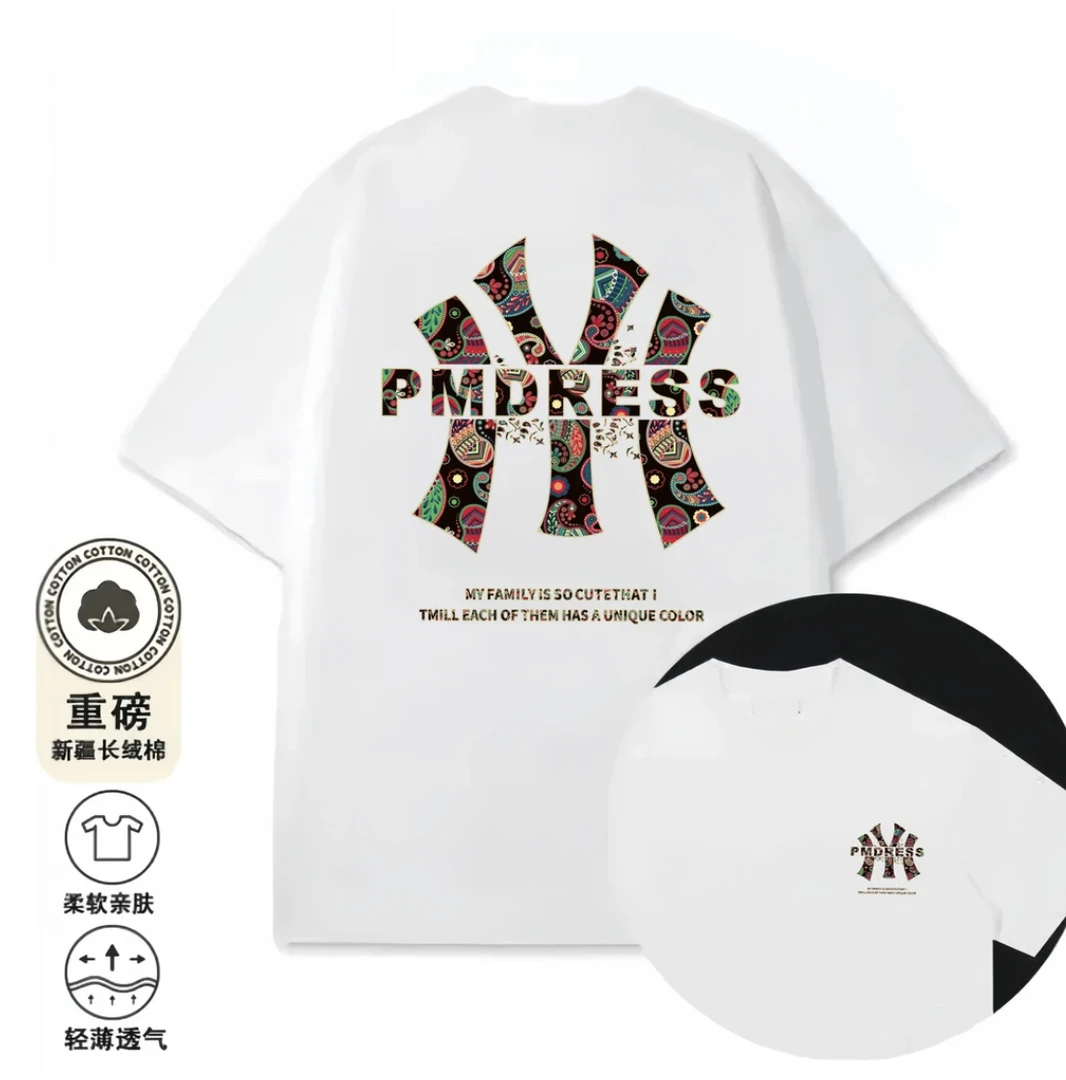 夏季纯棉男女同款情侣潮牌休闲百搭圆领短袖T桖