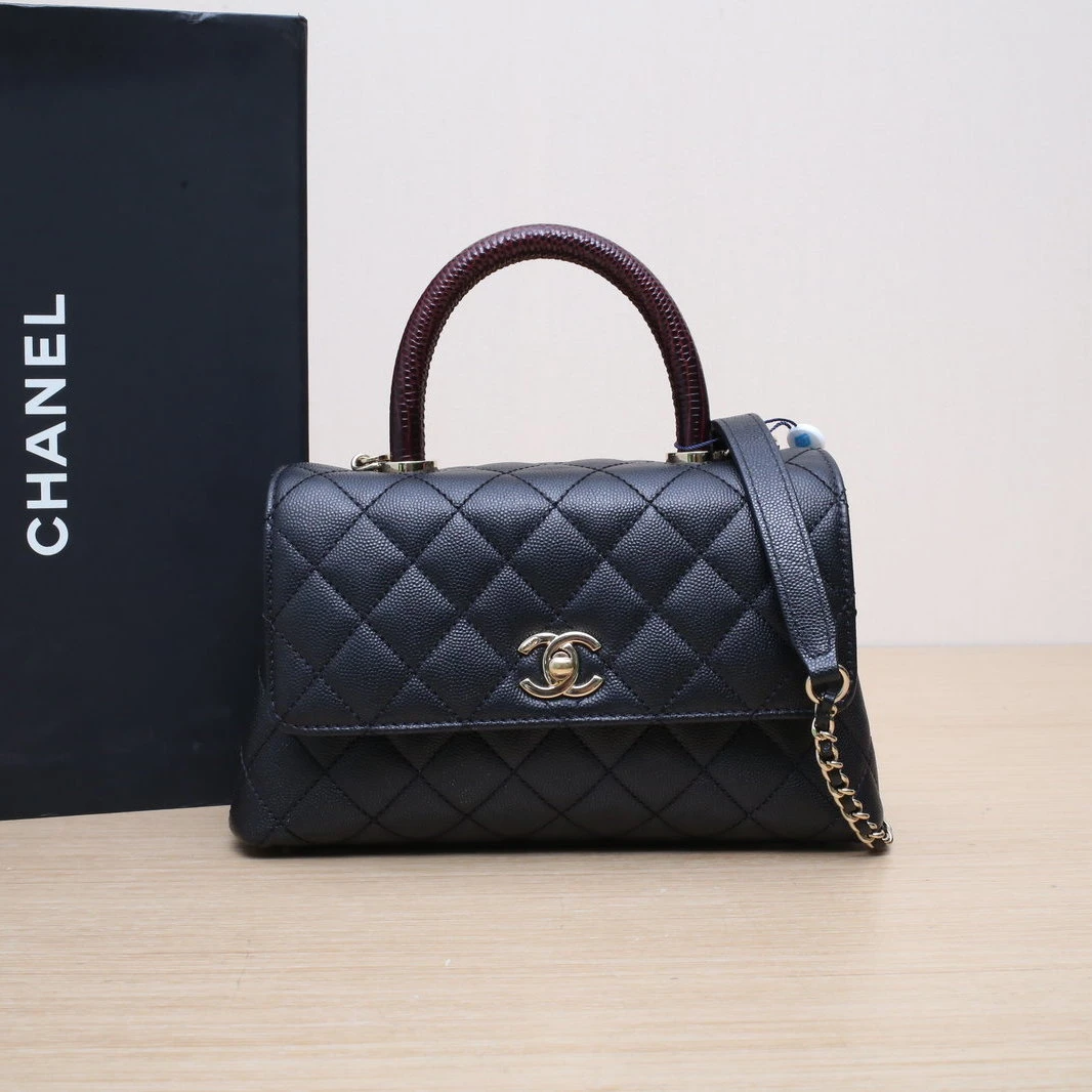 99新 Chanel/香奈儿 【双双】Coco Handle 小号 24cm 芯片开