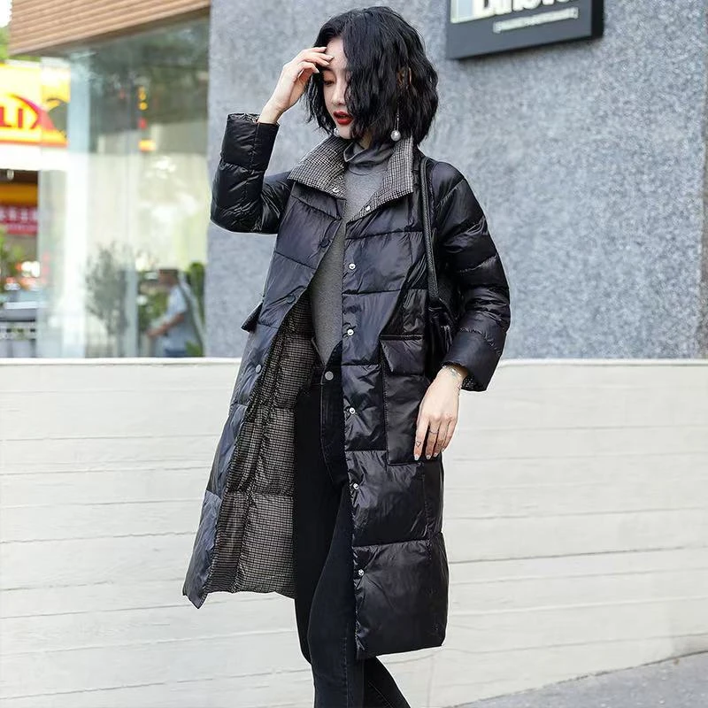 【静姐宠粉】品牌撤柜女款冬季长款棉服163
