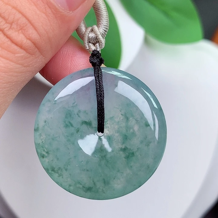 颈饰未镶嵌翡翠平安扣 31.3x6.2mm