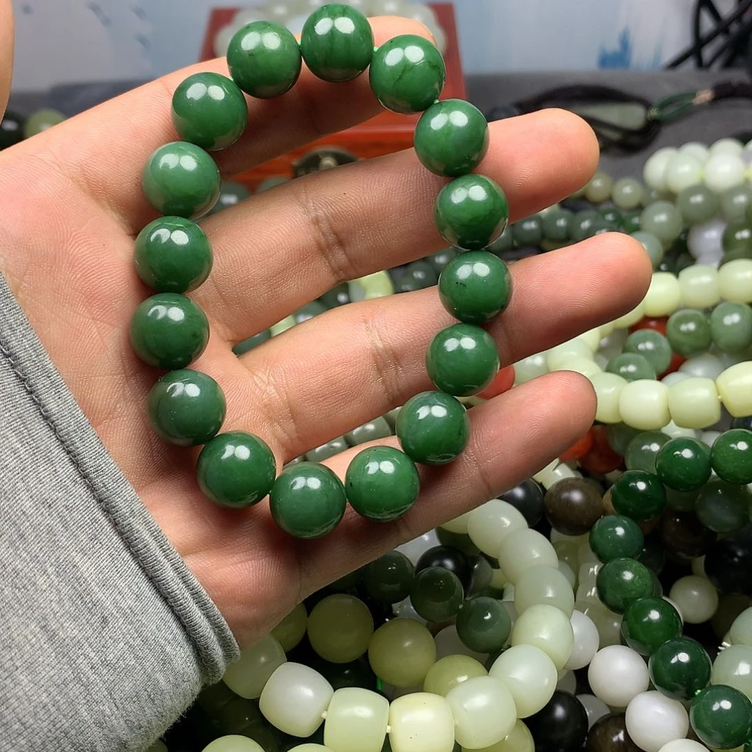 和田玉手链未镶嵌