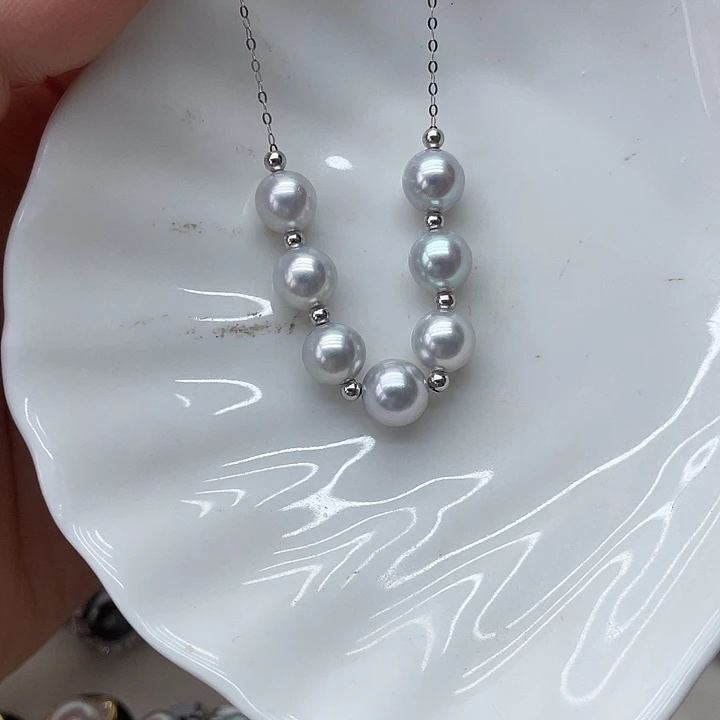 海水珍珠18K金镶嵌项链