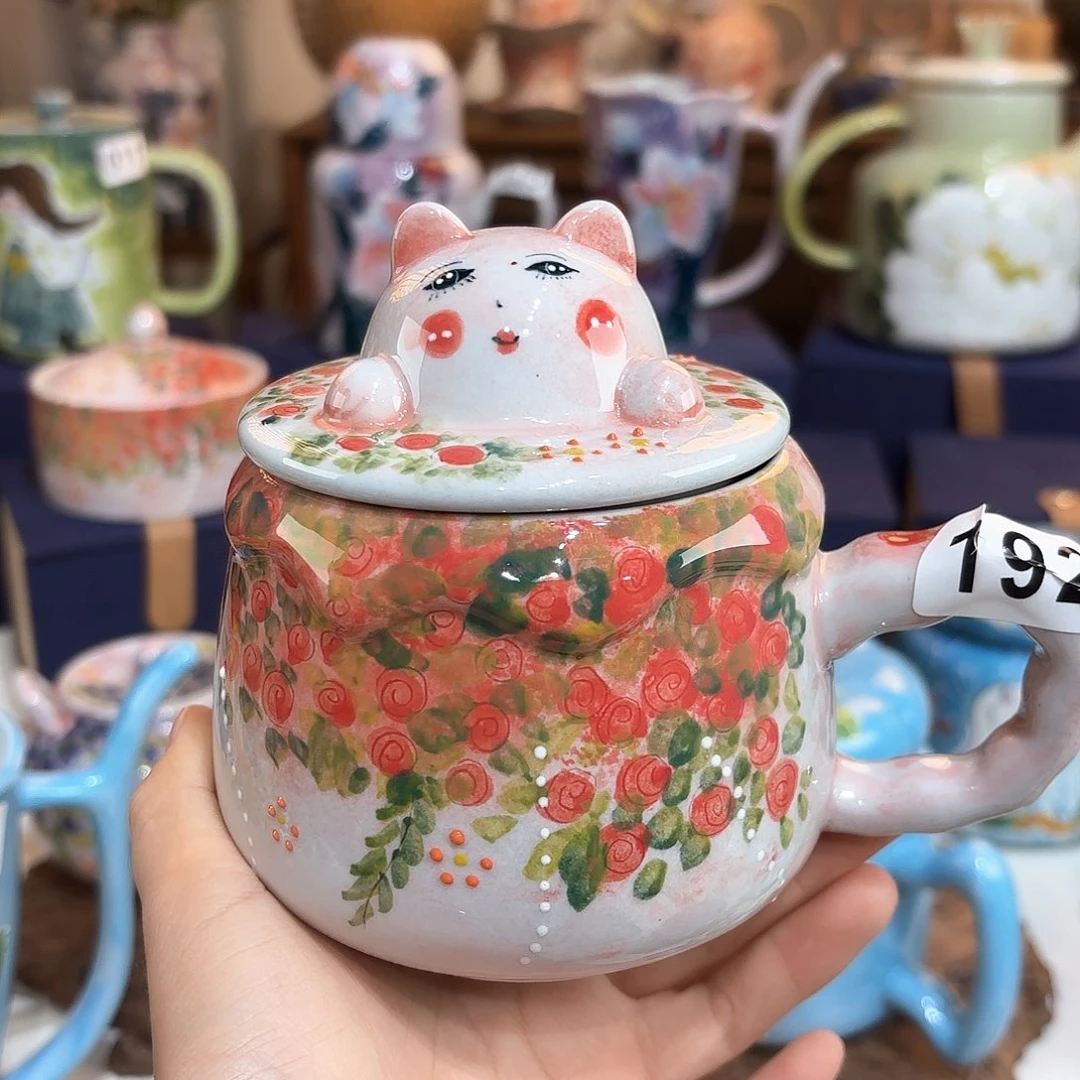 景德镇手绘高温釉下彩陶瓷茶具