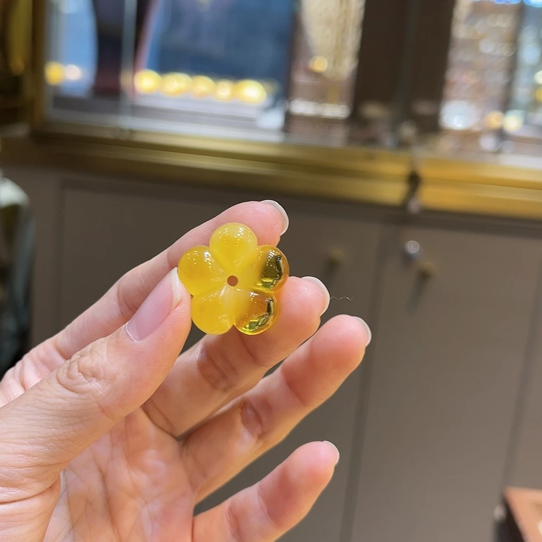 琥珀珠宝奇石未镶嵌a****6花