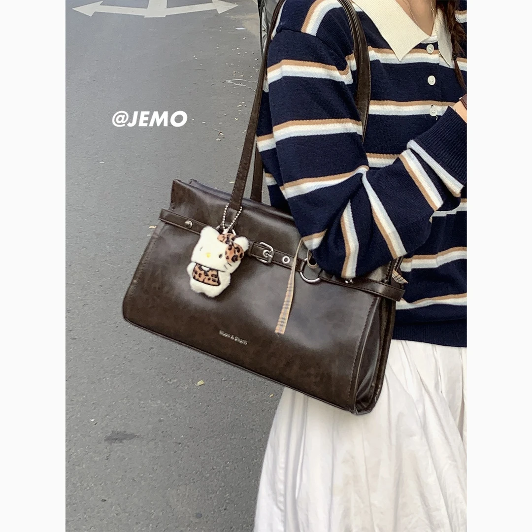 古着vintage腋下包包女款爆款2025新款秋冬复古单肩包百搭通勤包